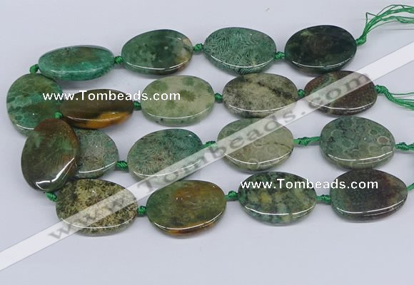 CNG3483 25*35mm - 30*40mm freeform chrysanthemum agate beads
