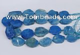 CNG3486 30*35mm - 35*45mm freeform chrysanthemum agate beads