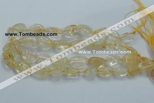 CNG350 15.5 inches 13*18mm - 20*25mm nuggets citrine gemstone beads