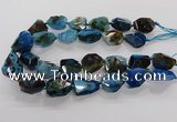 CNG3510 15.5 inches 15*20mm - 18*25mm faceted nuggets agate beads