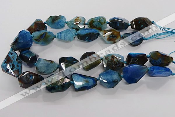 CNG3510 15.5 inches 15*20mm - 18*25mm faceted nuggets agate beads