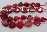 CNG3515 15.5 inches 20*25mm - 25*35mm freeform agate slab beads