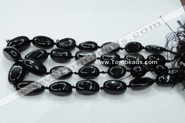 CNG352 15.5 inches 15*20mm - 20*35mm nuggets obsidian beads