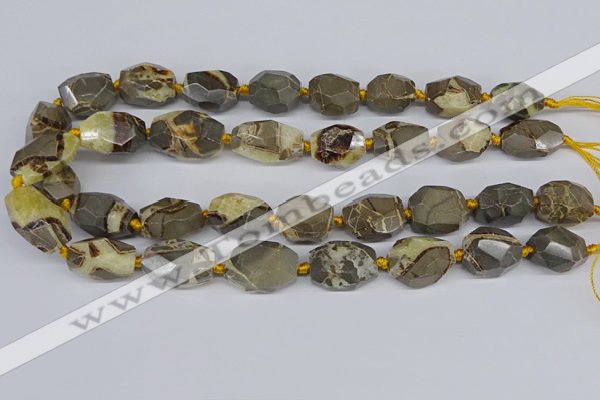 CNG3528 15.5 inches 13*18mm - 15*20mm faceted nuggets devil jasper beads