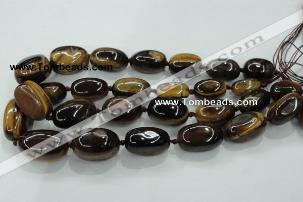 CNG353 15.5 inches 15*20mm - 20*35mm nuggets tiger eye beads