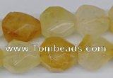 CNG3531 15.5 inches 12*16mm - 13*18mm faceted nuggets citrine beads