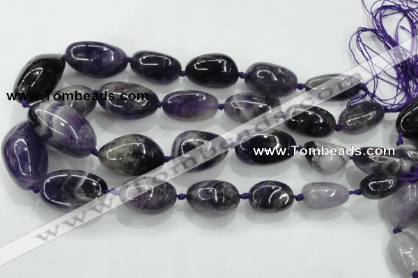 CNG354 15.5 inches 15*20mm - 25*35mm nuggets amethyst beads
