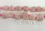 CNG3561 15.5 inches 18*20mm - 25*30mm nuggets rough rose quartz beads