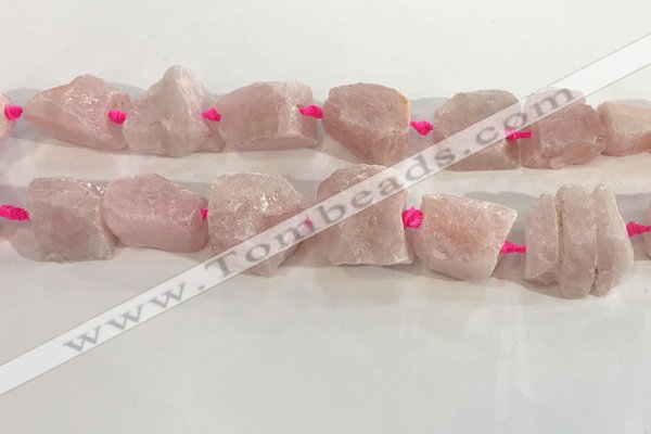 CNG3561 15.5 inches 18*20mm - 25*30mm nuggets rough rose quartz beads