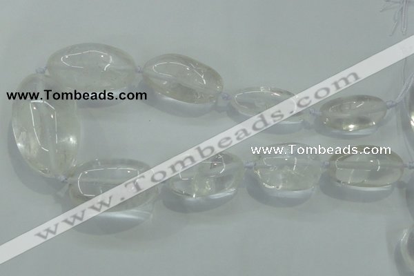 CNG357 15.5 inches 15*30mm - 25*48mm nuggets white crystal beads