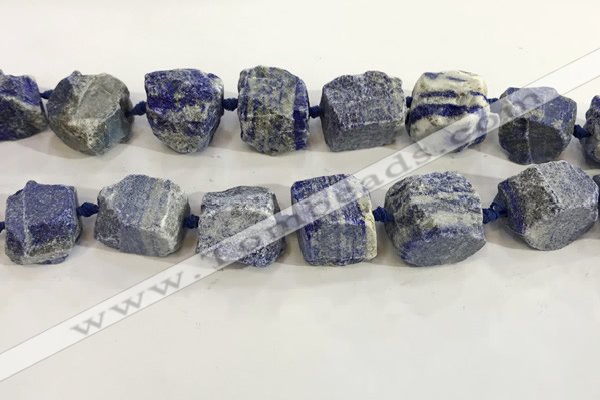 CNG3570 15.5 inches 18*20mm - 25*30mm nuggets rough lapis lazuli beads