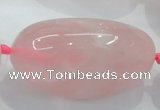 CNG358 15.5 inches 25*40mm - 40*60mm nuggets rose quartz beads