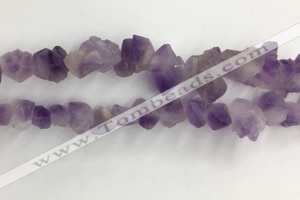 CNG3580 8*12mm - 15*28mm faceted nuggets lavender amethyst beads