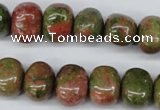 CNG36 15.5 inches 11*15mm nuggets unakite gemstone beads