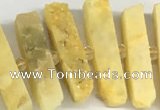 CNG3631 15.5 inches 5*30mm - 8*35mm sticks druzy agate beads