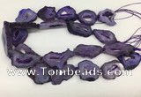 CNG3638 15.5 inches 22*30mm - 30*40mm freeform druzy agate beads