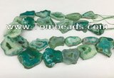 CNG3642 15.5 inches 22*30mm - 30*40mm freeform druzy agate beads