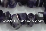 CNG367 15.5 inches 10*20mm faceted nuggets amethyst beads