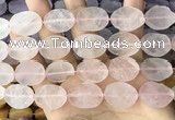 CNG3700 15.5 inches 15*20mm freeform rough rose quartz beads