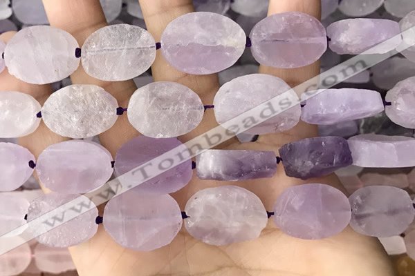 CNG3701 15.5 inches 15*20mm freeform rough lavender amethyst beads