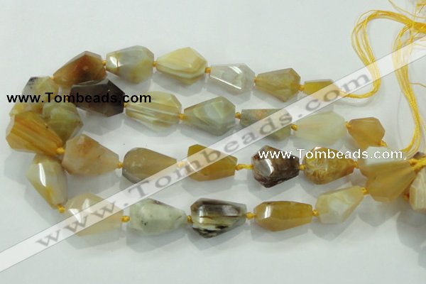 CNG377 15.5 inches 15*20mm – 25*30mm faceted nuggets agate beads