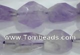 CNG390 15.5 inches 13*15mm – 16*23mm faceted nuggets lavender amethyst bead