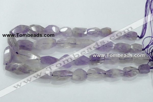 CNG390 15.5 inches 13*15mm – 16*23mm faceted nuggets lavender amethyst bead