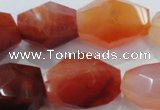 CNG391 15.5 inches 13*18mm – 18*24mm faceted nuggets agate beads