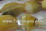 CNG396 15.5 inches 15*25mm – 22*30mm faceted nuggets agate beads