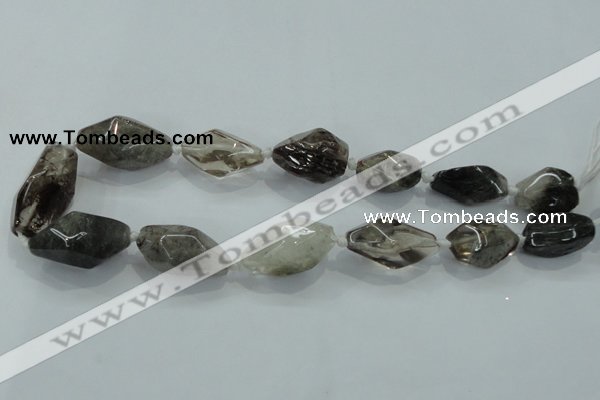 CNG410 15.5 inches 15*20mm - 20*35mm nuggets quartz beads