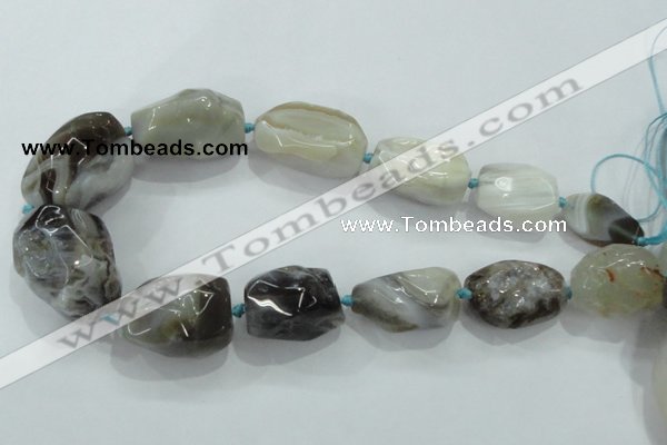 CNG415 15.5 inches 18*20mm - 28*40mm nuggets agate gemstone beads