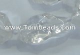 CNG421 15.5 inches 15*20mm - 18*28mm nuggets white crystal beads