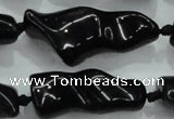 CNG423 15.5 inches 15*20mm - 25*50mm nuggets obsidian beads