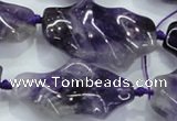 CNG424 15.5 inches 20*30mm - 25*50mm nuggets amethyst beads