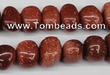 CNG43 15.5 inches 11*15mm nuggets goldstone gemstone beads