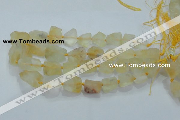 CNG431 15.5 inches 15*20mm – 25*30mm nuggets citrine gemstone beads