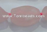 CNG434 15.5 inches 20*30mm – 25*48mm nuggets rose quartz beads