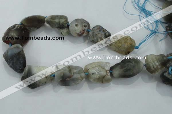 CNG436 15.5 inches 20*25mm – 28*40mm nuggets Botswana agate beads