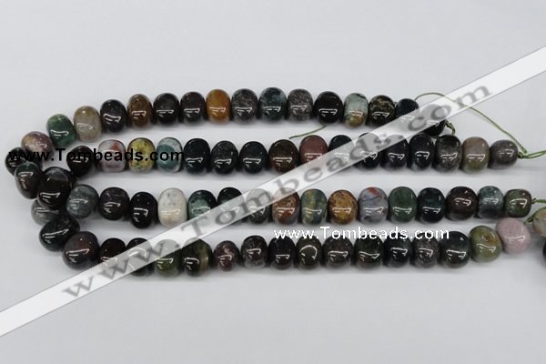 CNG44 15.5 inches 11*15mm nuggets Indian agate gemstone beads