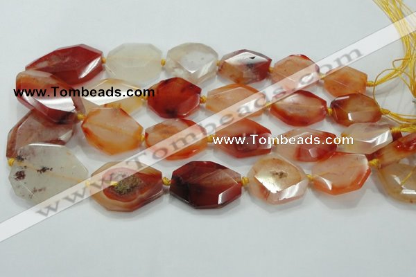 CNG446 15.5 inches 18*20mm – 30*42mm faceted nuggets agate beads