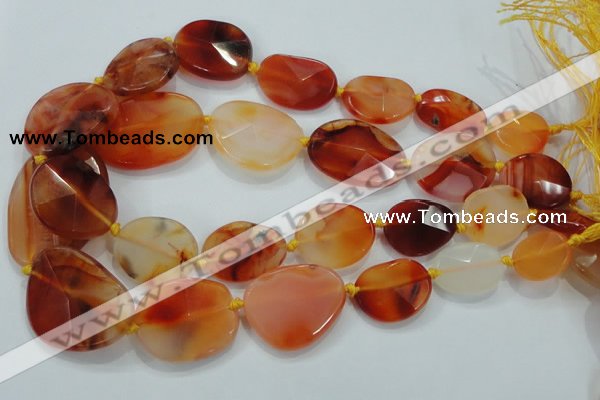 CNG447 15.5 inches 15*20mm – 30*40mm faceted nuggets agate beads