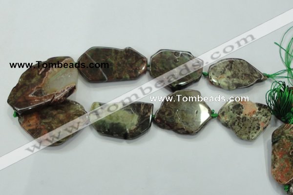 CNG454 15.5 inches 30*35mm - 40*60mm nuggets New kambaba jasper beads