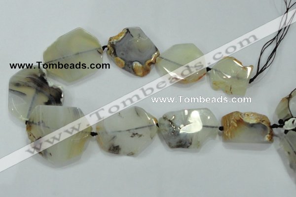 CNG456 15.5 inches 24*30mm - 35*55mm nuggets agate gemstone beads