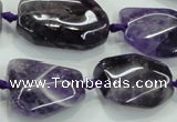 CNG466 15.5 inches 15*20mm - 20*35mm nuggets amethyst beads