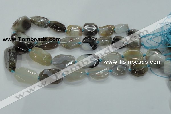 CNG467 15.5 inches 15*20mm - 20*35mm nuggets agate beads