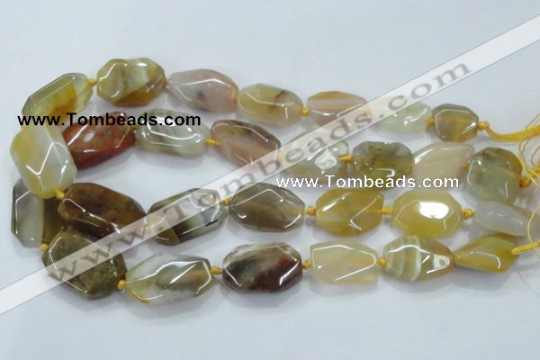 CNG468 15.5 inches 15*20mm - 20*32mm nuggets agate beads