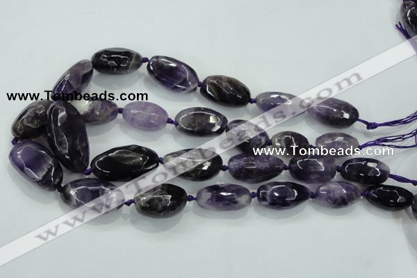 CNG476 15.5 inches 15*20mm - 25*35mm faceted nuggets amethyst beads