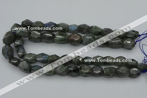 CNG5007 15.5 inches 10*14mm - 13*18mm faceted nuggets labradorite beads