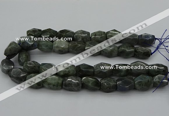 CNG5008 15.5 inches 13*18mm - 15*25mm faceted nuggets labradorite beads