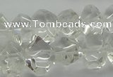 CNG5023 15.5 inches 10*14mm - 13*18mm faceted nuggets white crystal beads